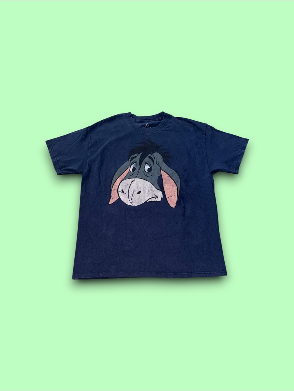 Vintage Eeyore Disneyland Walt Disney world Hanes t-shirt blue mens large